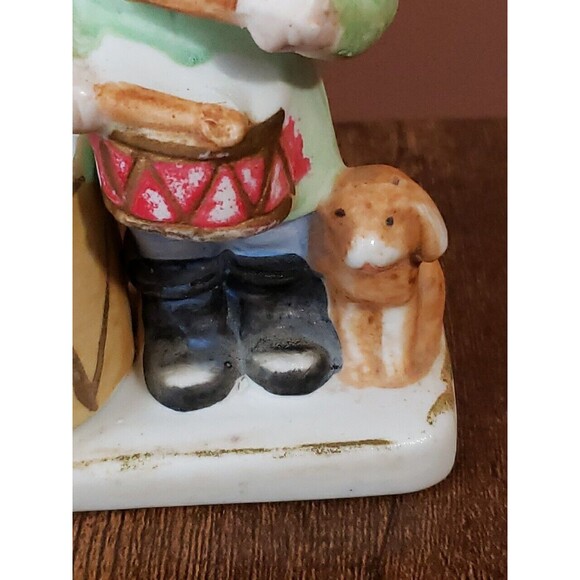 Vintage J.S.N.Y. Porcelain Ceramic Little Drummer Child with Dog Figurine Taiwan - Picture 4 of 15